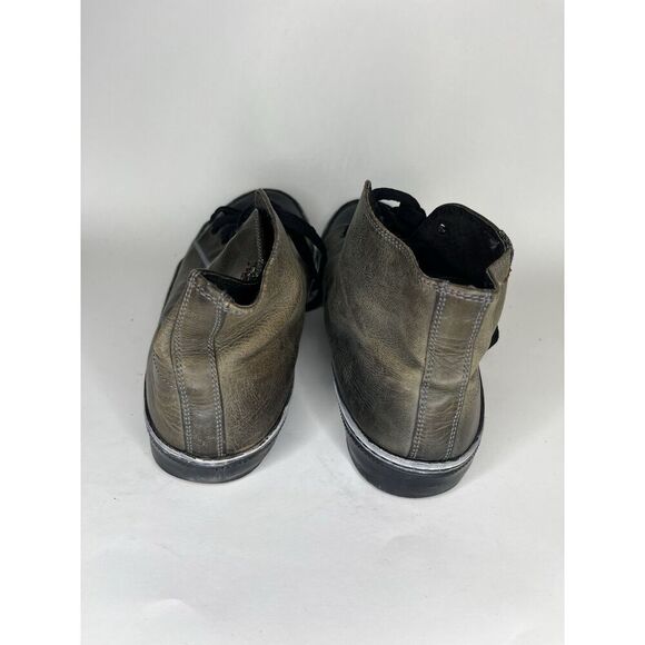 7 for all mankind Chukka Boots Men Size 11.5 Green Leather - Picture 8 of 14